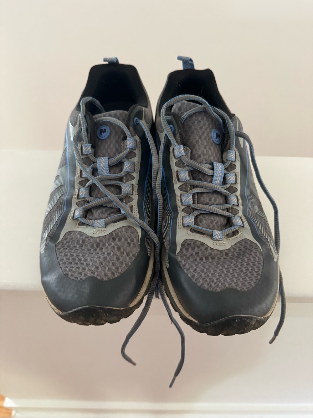 Merrell Women's Gray and Blue Trail Athletic Shoes
